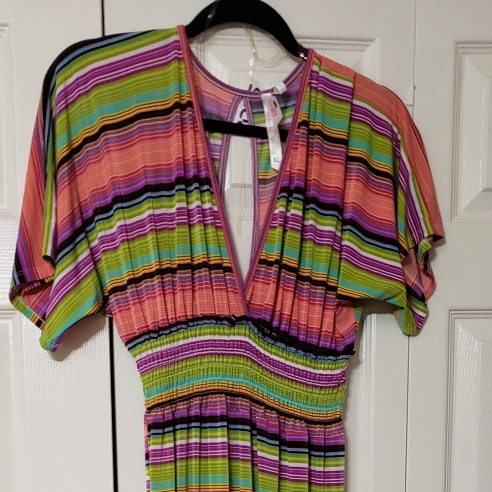Multicolored Long Maxi Dress (XL)